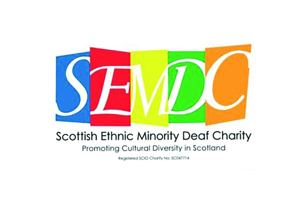 Scottish Ethnic Minority Deaf Charity Logo