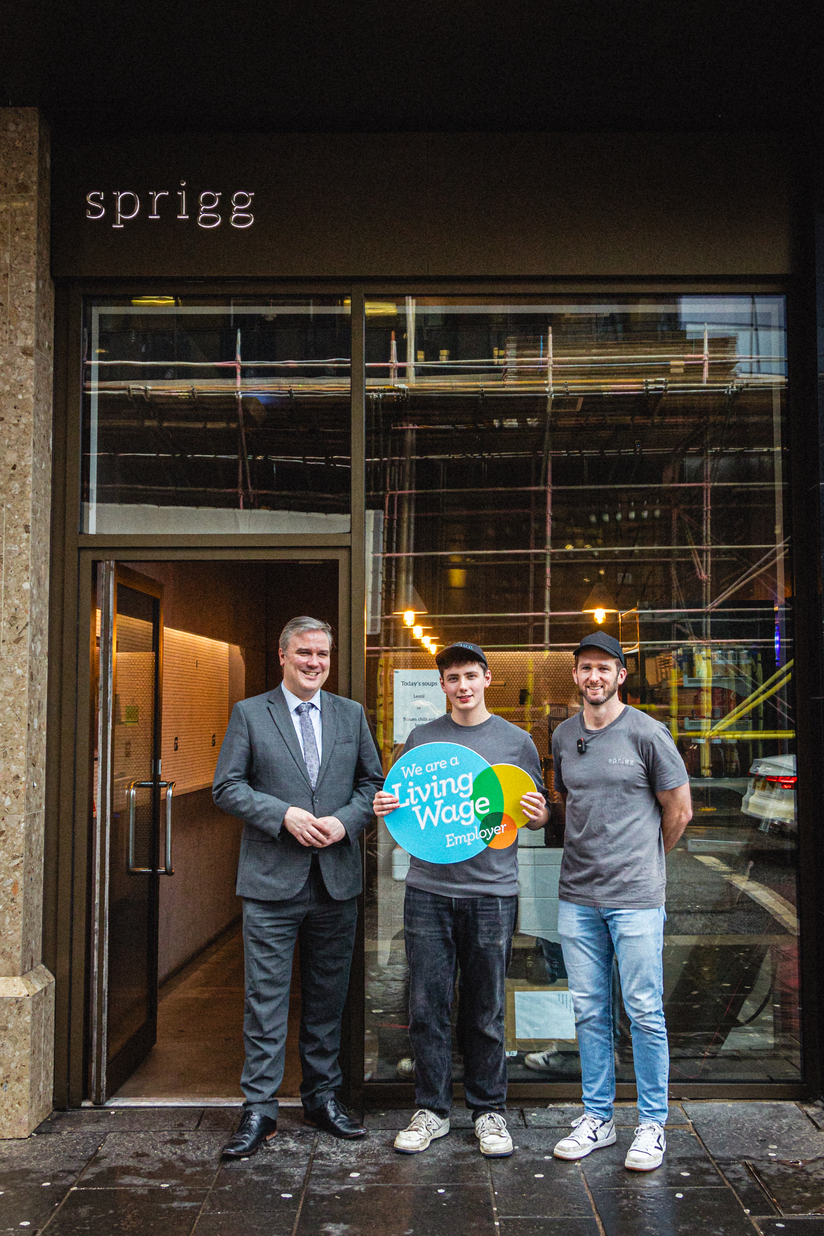 Thomas Arthur MSP visits Sprigg.jpg